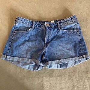 Medium Washed Mom Shorts